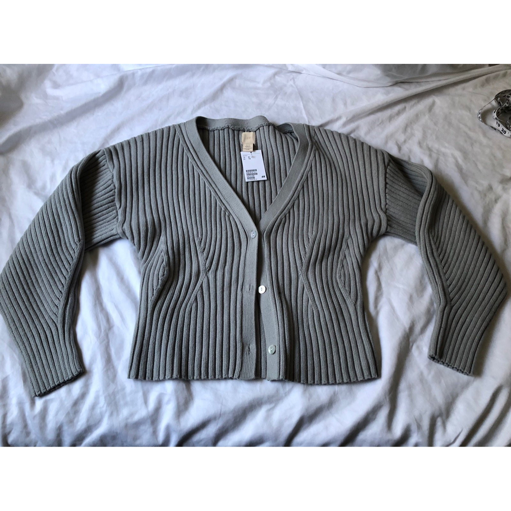 H&M Ribbed Cardigan Sweater sz XL NWT!